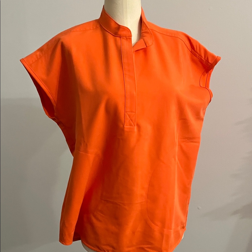 Figs women’s Orange Rafaela Xxs scrub Short Sleeve Shirt top